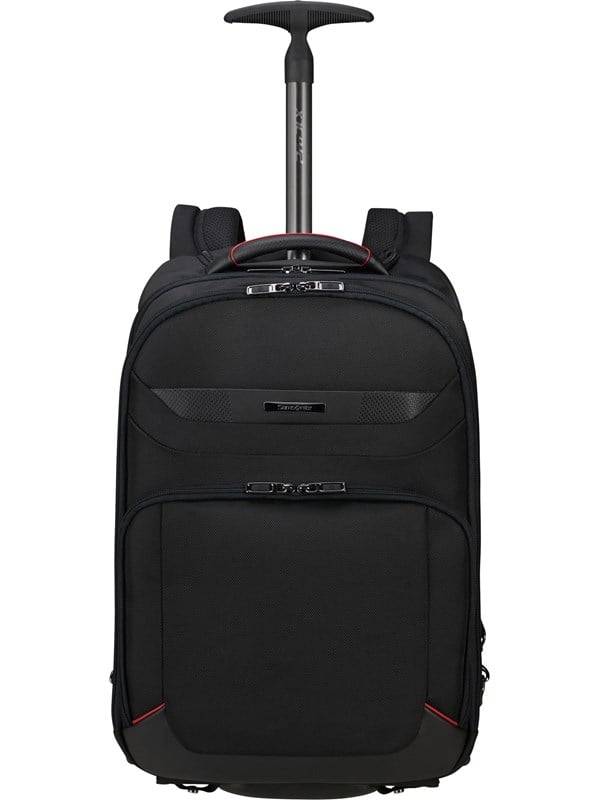 Samsonite Pro-DLX 6 Rolling Reppu sopiva Laptop 17.3" | Musta