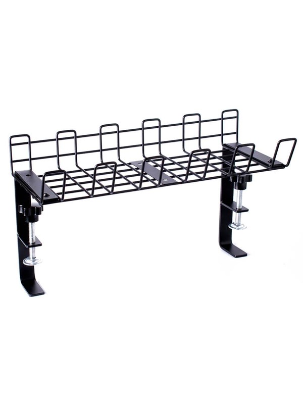 Desire2 Deskmate Cable Basket Clamp Mount Black