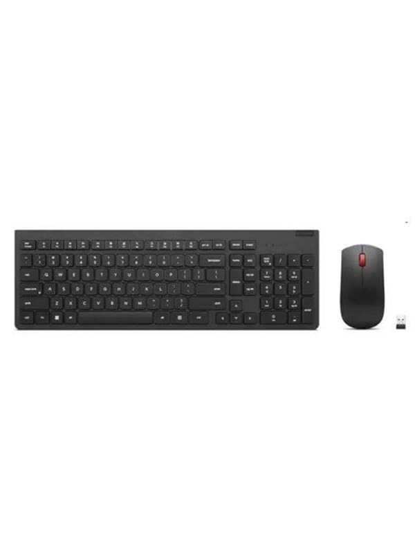Lenovo - keyboard and mouse set - QWERTY - US with Euro symbol - black Input Device - Näppäimistö ja Hiirisetti - Englanti (US) - Musta