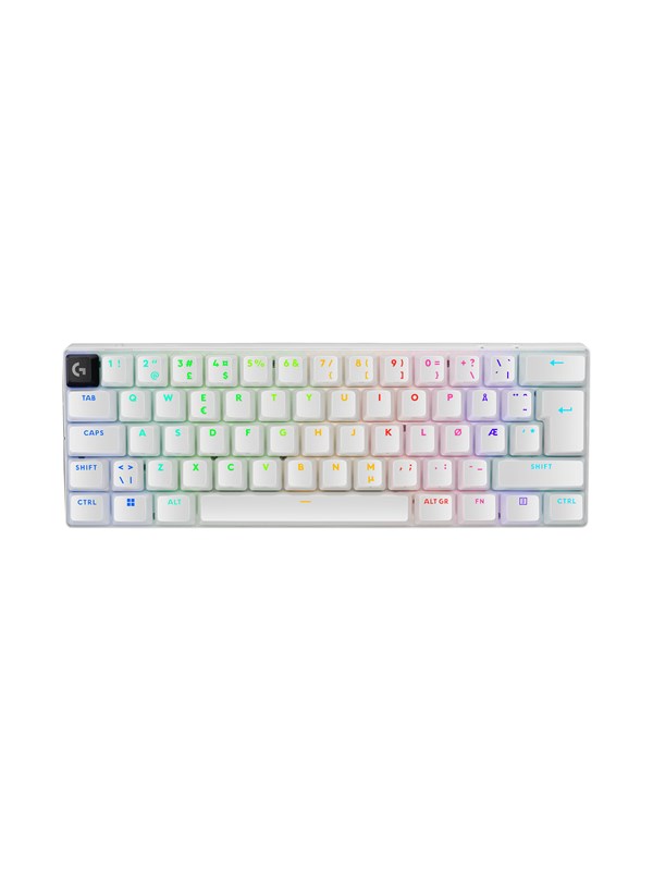 Logitech G PRO X 60 LIGHTSPEED - Pelinäppäimistö - ilman numpadia - Englanti (US) - Valkoinen