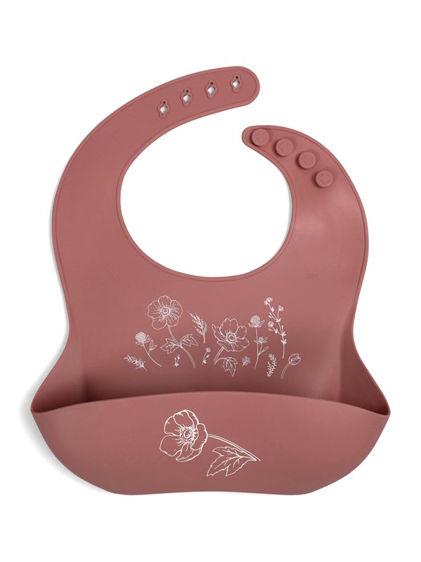 Filibabba Silicone bib with print - Fall Flowers