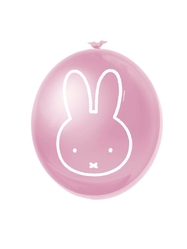 Haza Witbaard Balloons Miffy Pink 6 pcs.