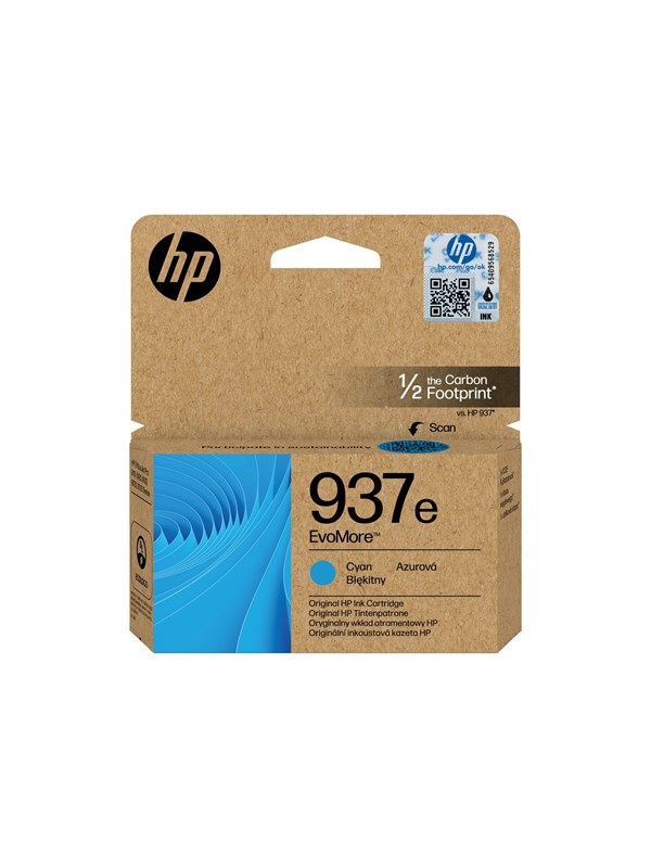HP 937e / 4S6W6NE EvoMore Cyan Ink