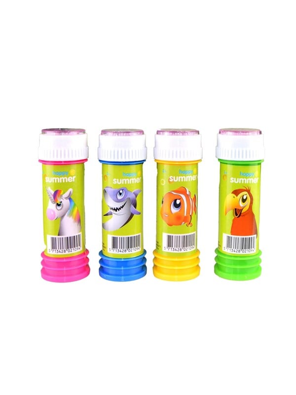 Happy Summer Animal Bubbles 60ml 4asst.