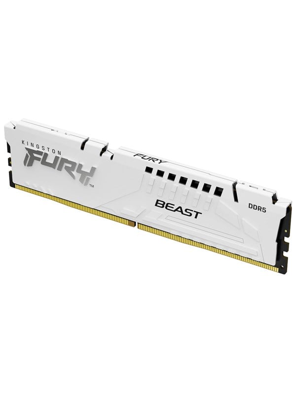 Kingston FURY Beast DDR5-6000 - 16GB - CL30 - Single Channel (1 pcs) - AMD EXPO & Intel XMP - Valkoinen