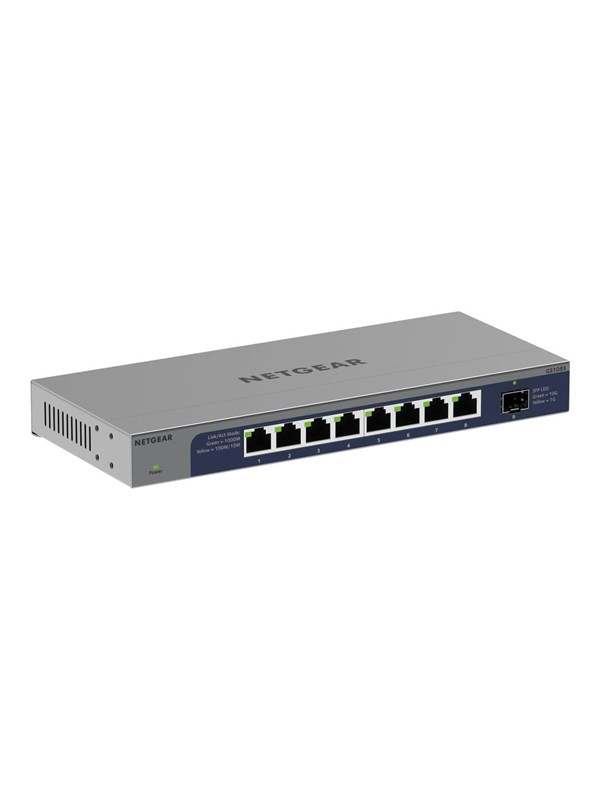 Netgear GS108X 8-Port Gigabit Ethernet Unmanaged Switch 1x 10G SFP+ Port