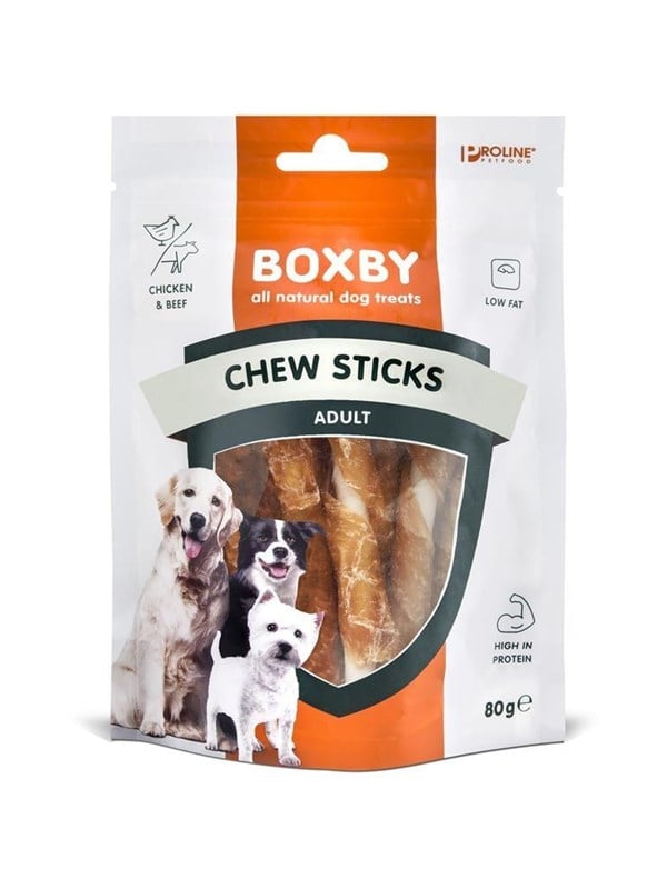 BOXBY ChewSticks w/chicken 80 g.