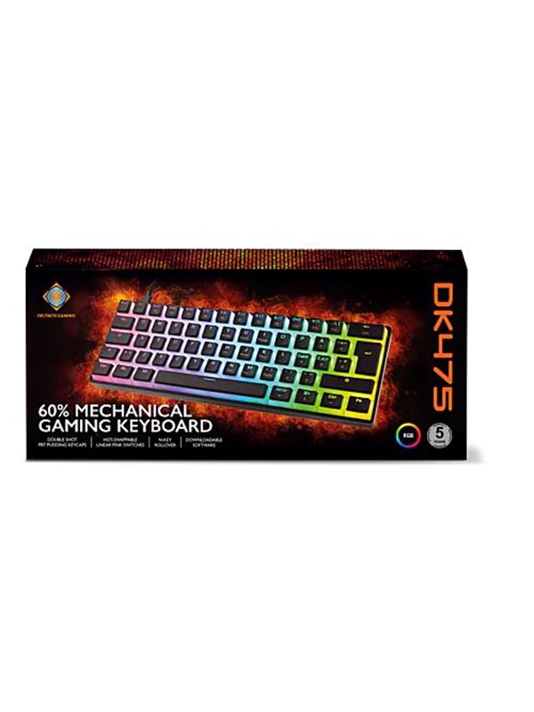 Deltaco GAMING DK475 Mechanical Keyboard - Pelinäppäimistö - Musta