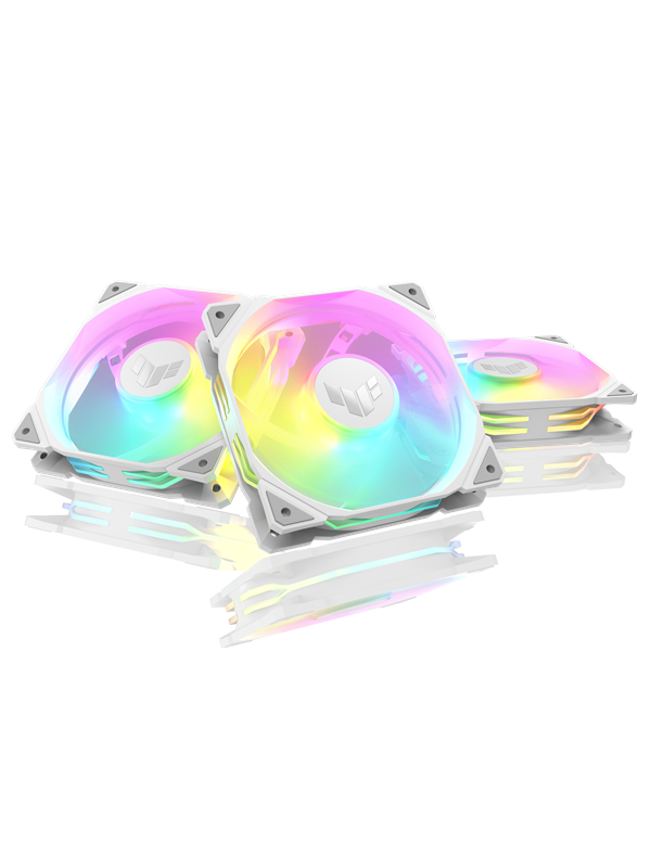 ASUS TUF GAMING TR120 3-pack - Kotelotuuletin - 120mm - Valkoinen - 29 dBA