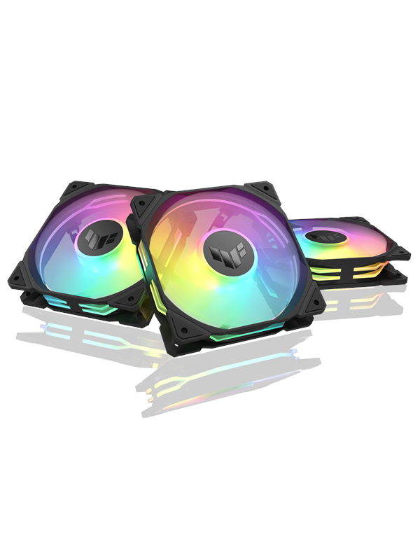 ASUS TUF GAMING TR120 3-pack - Kotelotuuletin - 120mm - musta - 29 dBA