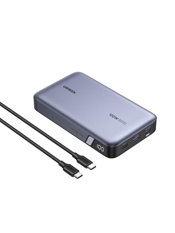 Ugreen 25188, 20000 mAh, Power Delivery 3.0, harmaa