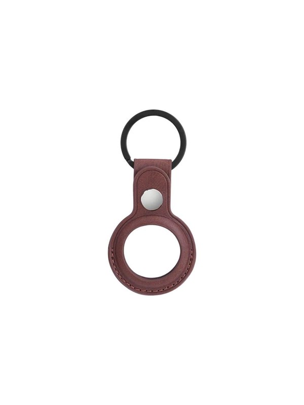 ONSALA Airtag Holder Brown with Keyring