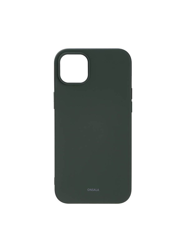 ONSALA Phone Case Silicone Olive Green - iPhone 14 Plus