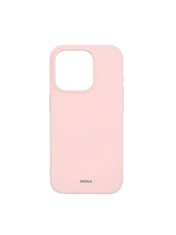 ONSALA Phone Case with Silicone Feel MagSeries Chalk Pink - iPhone 15 Pro