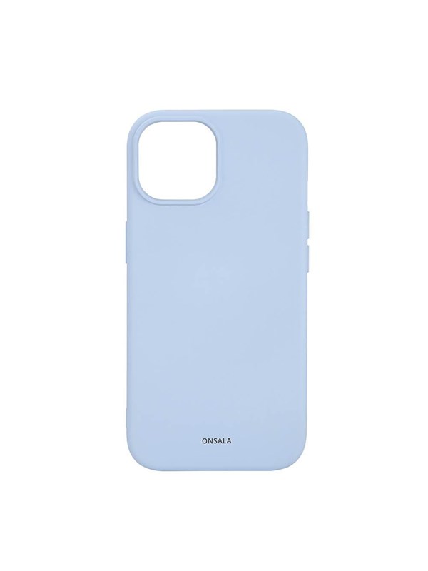 ONSALA Phone Case with Silicone Feel MagSeries Light Blue - iPhone 15