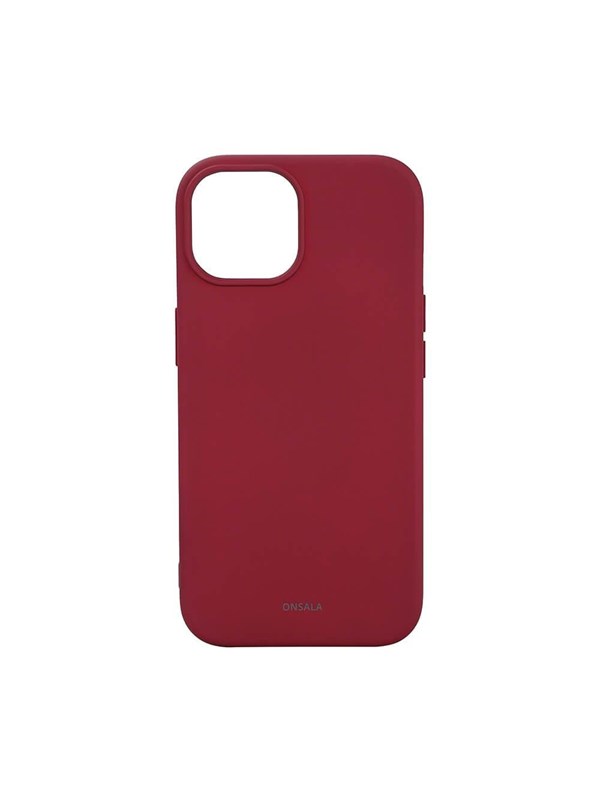 ONSALA Phone Case with Silicone Feel MagSeries Deep Red - iPhone 15