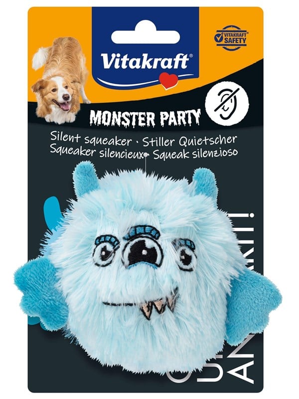 Vitakraft - Dog toy - Monster ball with quiet pip - (59372)
