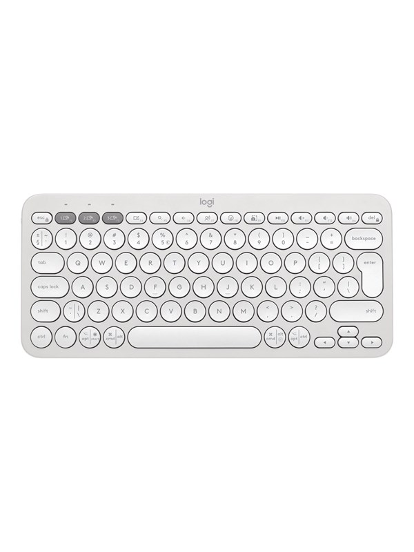 Logitech Pebble Keys 2 K380s Wireless Keyboard - Tonal Rose - Näppäimistö - Universal - Valkoinen