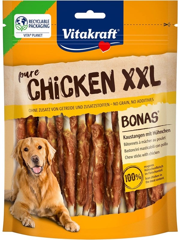 Vitakraft Pure Chicken Bonas XXL Purutikut Kanalla 200g