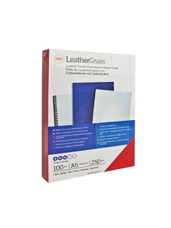 GBC LeatherGrain - 25 pcs. - 250 g/m² - binding cover