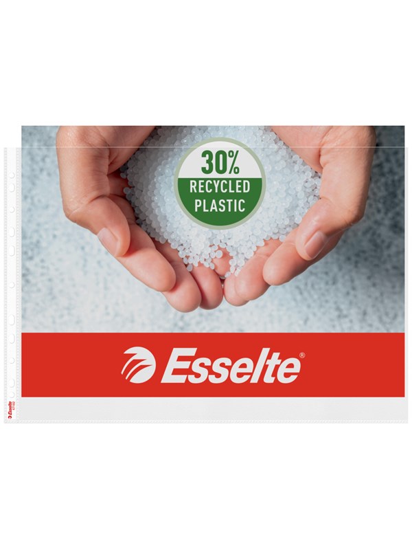 Esselte Quality kansiotasku A3, vaakasuuntainen, 30% kierrätettyä muovia, 85mic/10kpl