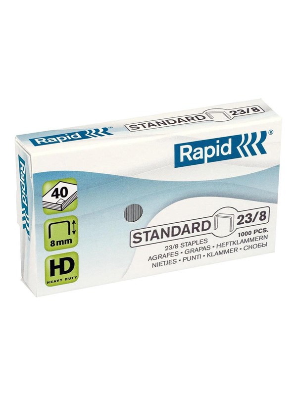 Rapid Standard - staples - 23/8 - 8 mm - pack of 1000