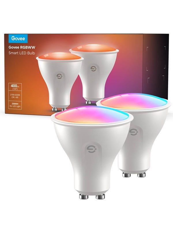 Govee GU10 Wif i& BLE RGBWW Bulb 400 lm (2-pack)
