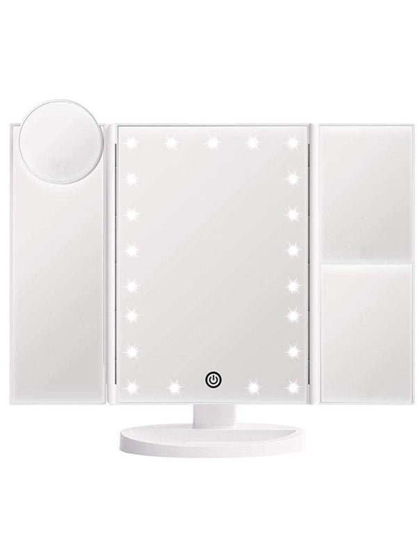 UNIQ Hollywood trifold make up spejl - hvid