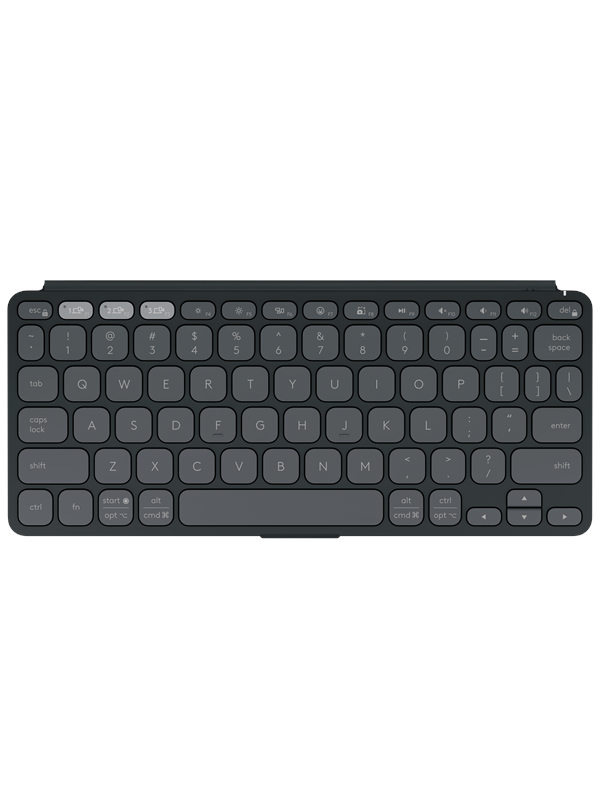 Logitech Keys-To-Go 2 Universal Portable Wireless Keyboard - Graphite - Näppäimistö - Pohjoismainen - Musta