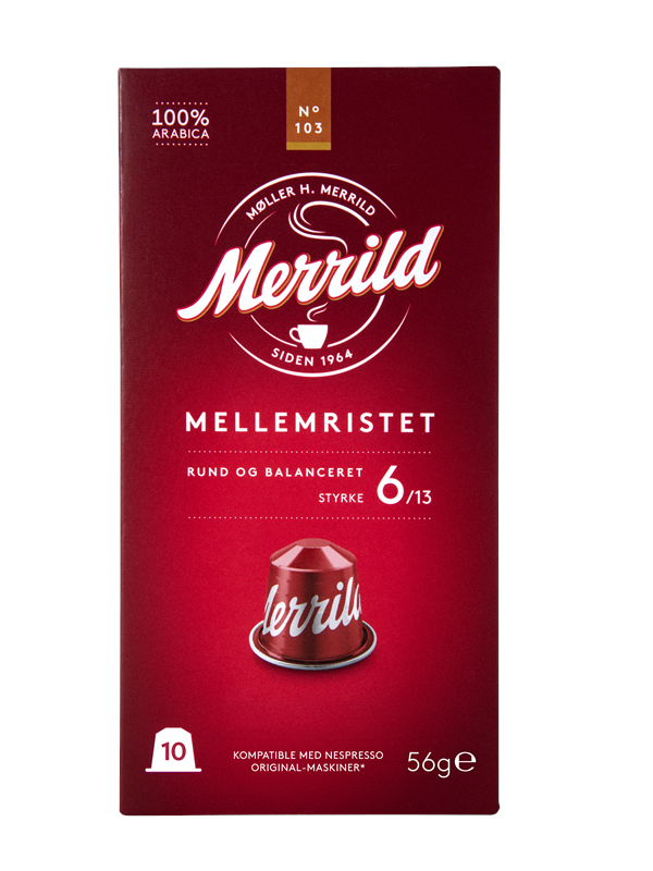 MERRILD Red No. 103 Aluminium capsules - 10 pcs