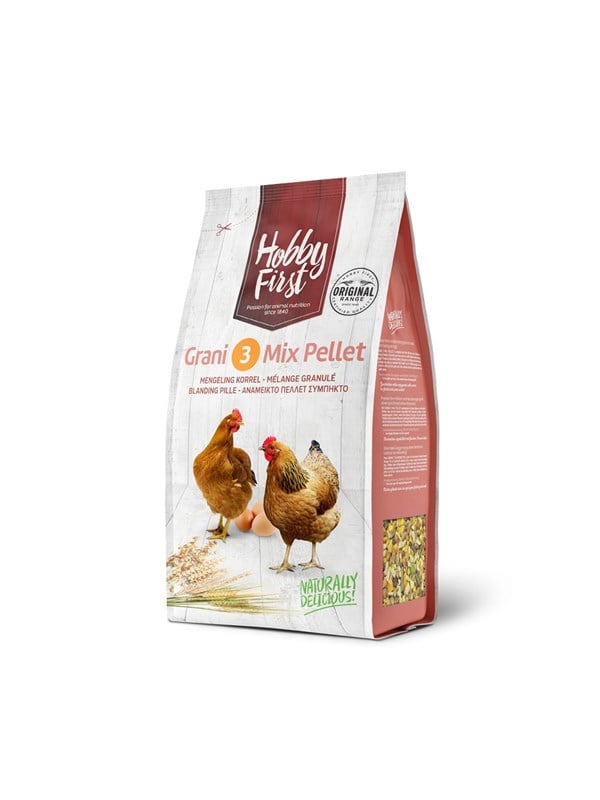 Hobby First Grani 3 Mix Pellet Täysravinto muniville kanoille 4kg