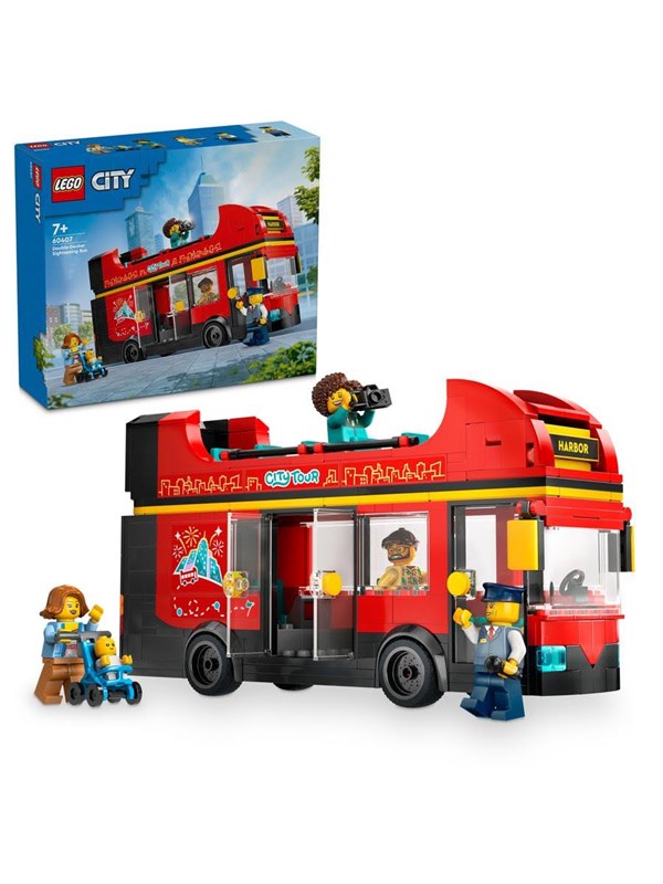 LEGO City 60407 Punainen kaksikerroksinen turistibussi