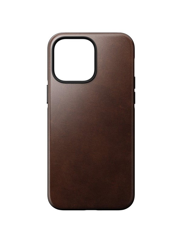 Nomad Modern Leather Case - iPhone 14 Pro Max Rustic Brown Horween Leather