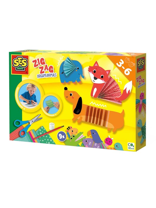 SES Creative Zig Zag Origami Animals