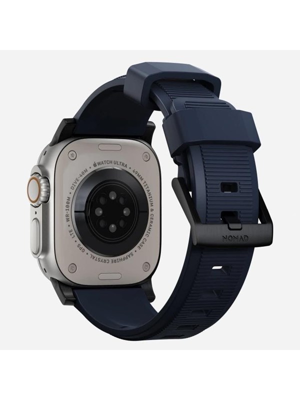 Nomad Rugged Band - 45mm | Atlantic Blue | Black Hardware