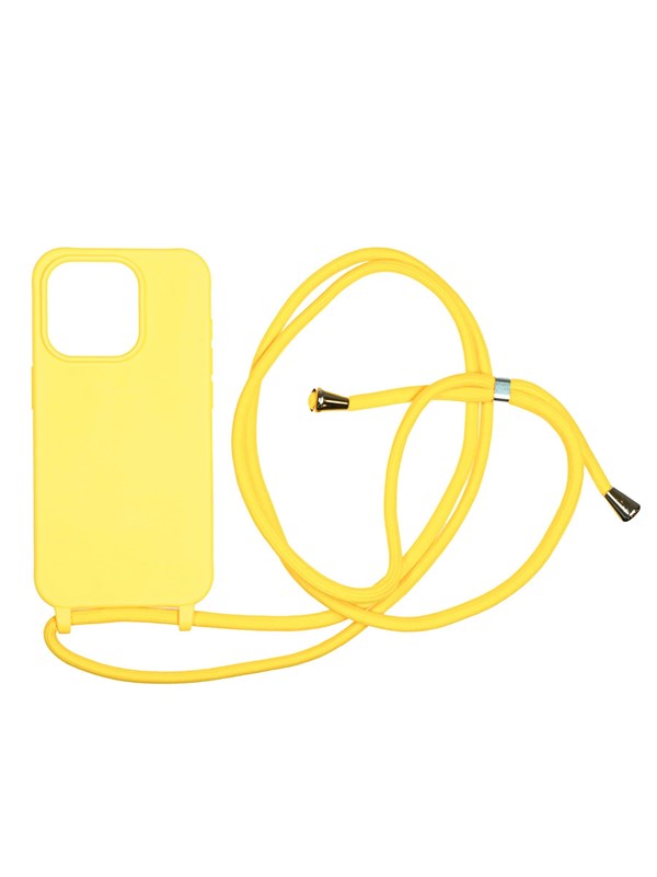 Mobile Origin Lanyard Case - yellow - iPhone 15 Pro