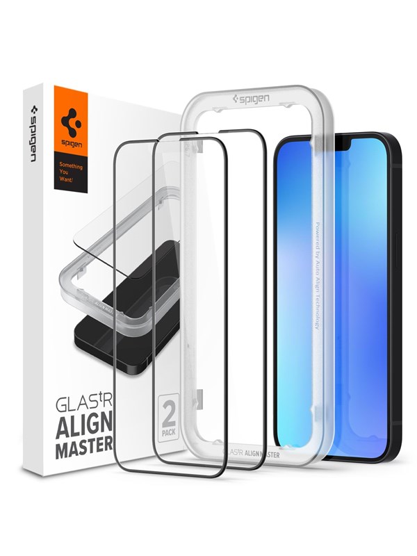 Spigen tR Align Master 2 Pack - FC black - iPhone 16e/14/13/13 Pro