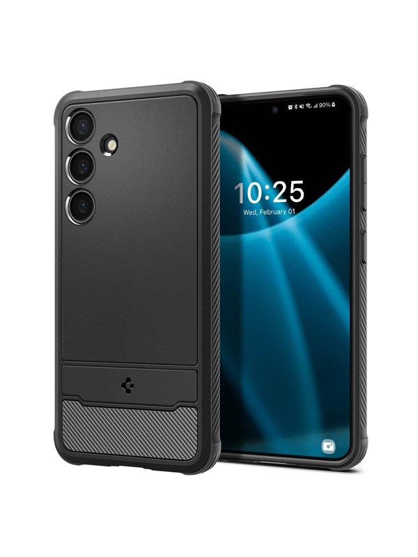 Spigen Rugged Armor - matte black - Samsung Galaxy S24