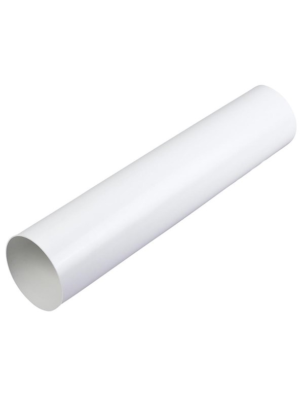 Duka Vent.rør Ø125X500MM - Hvid Plast fremstilles i 2mm pvc