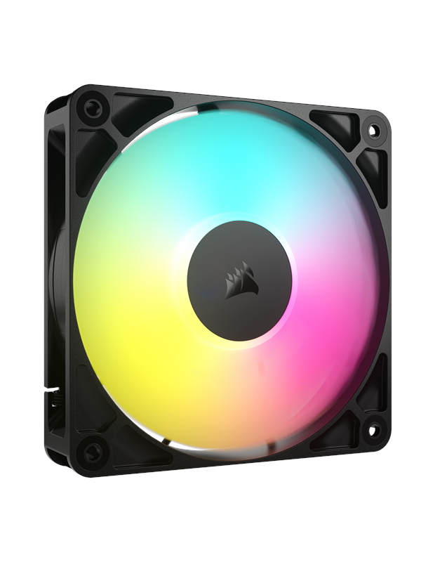 Corsair RS120 ARGB - Kotelotuuletin - 120mm - Musta RGB LED valolla - 36 dBA