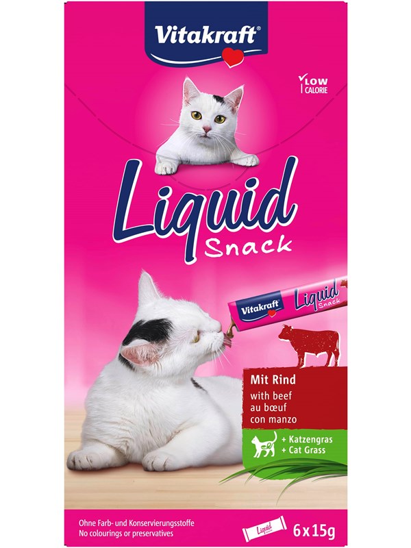 Vitakraft Liquid Snack Nauta, Inuliini ja kissanruoho