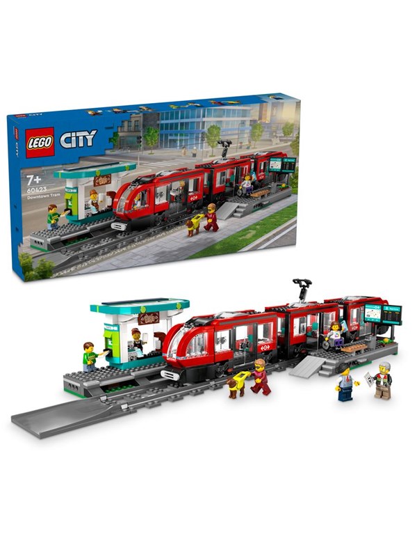 LEGO City 60423 Keskikaupungin pikaratikkapysäkki