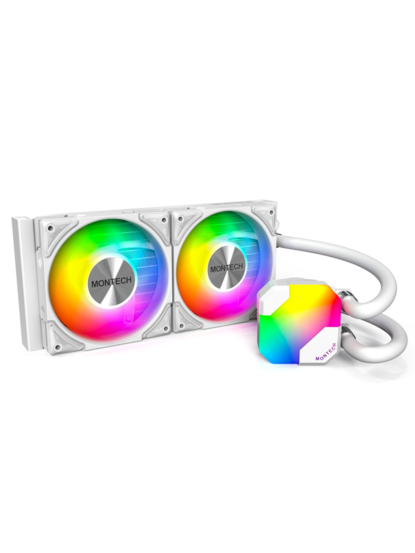 Montech Hyper Flow ARGB 240 - White - CPU Vesijäähdytys - Max 29 dBA