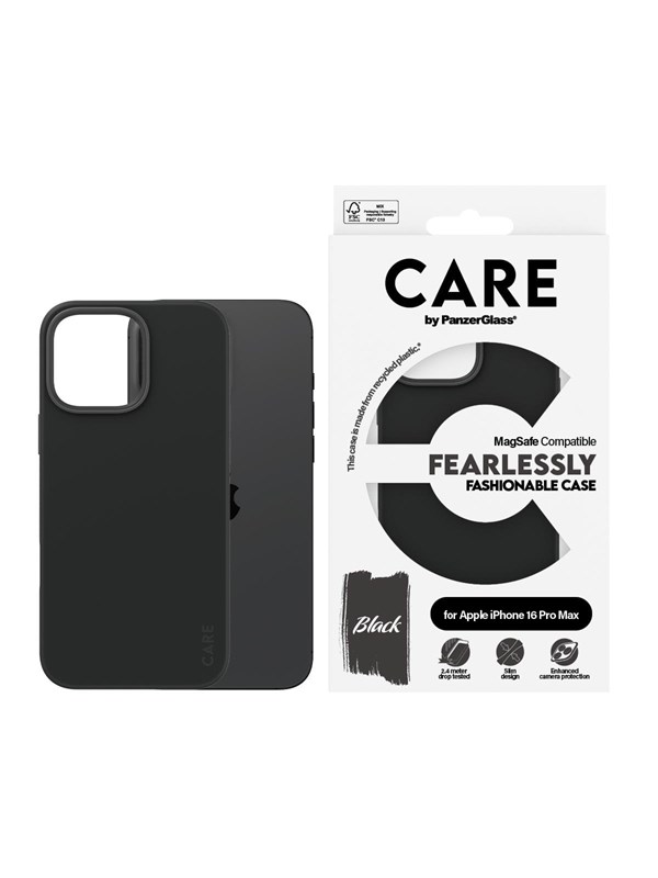 CARE by PanzerGlass Case Fashion Black MagSafe iPhone 16 Pro Max