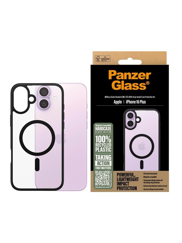 PanzerGlass HardCase Black MagSafe iPhone 16 Plus