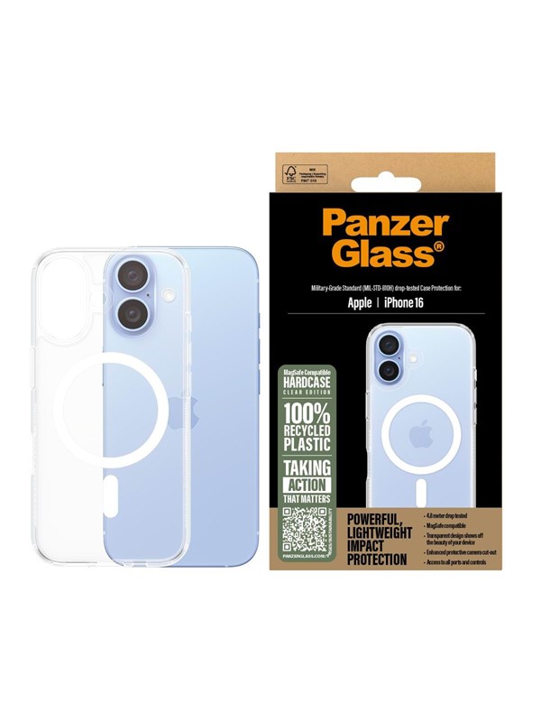PanzerGlass HardCase White MagSafe iPhone 16