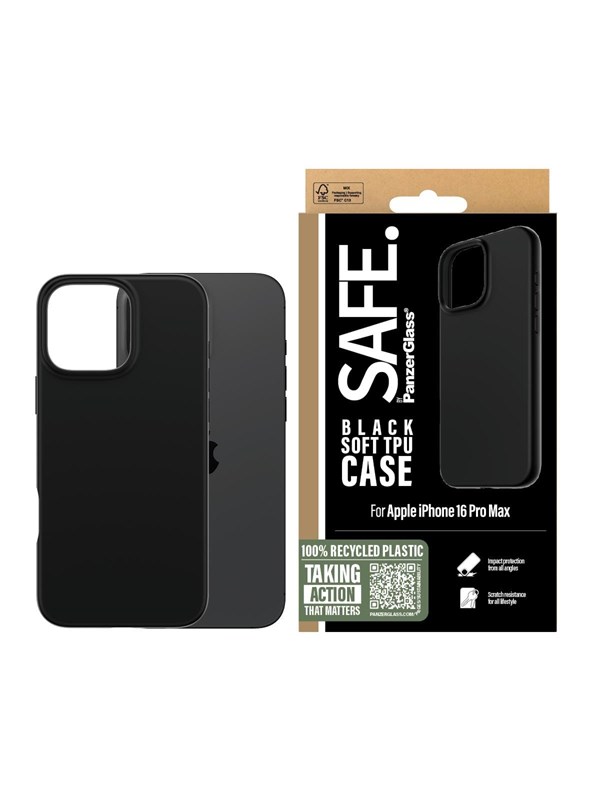 SAFE by PanzerGlass TPU Case iPhone 16 Pro Max | Black
