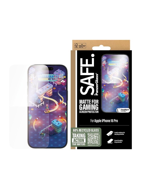 SAFE by PanzerGlass Gaming Screen Protector iPhone 16 Pro | Ultra-Wide Fit