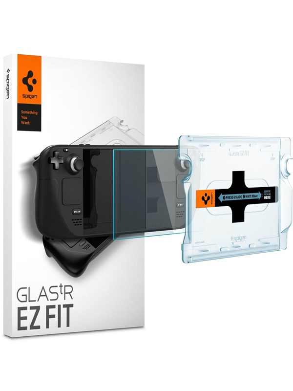Spigen Glass tR EZ Fit 1 Pack - Steam Deck - Miscellaneous Lisävarusteet pelikonsoleille - Steam Deck