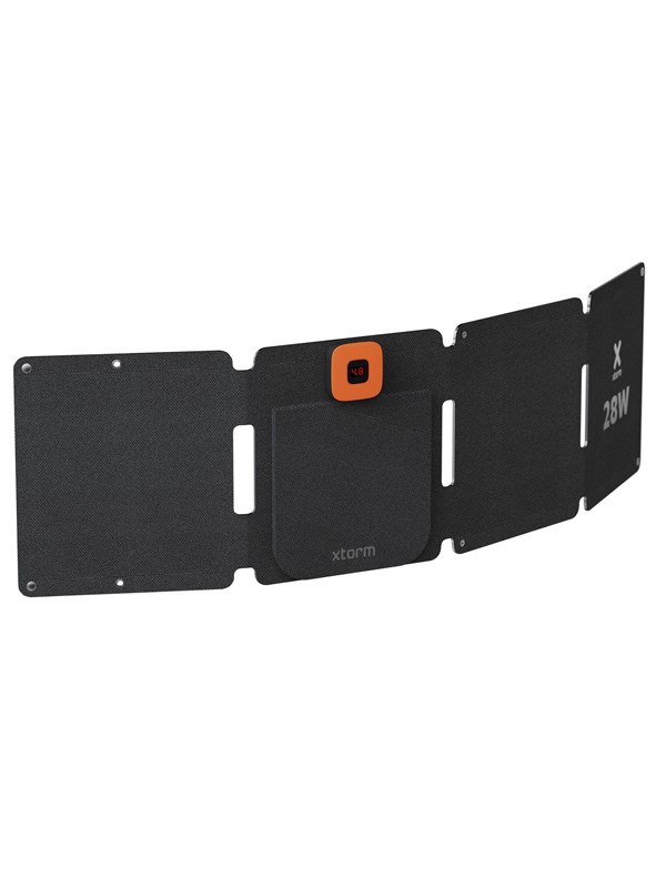 Xtorm Tehokas 28W aurinkopaneeli IPX4 USB-C/A ulostulot
